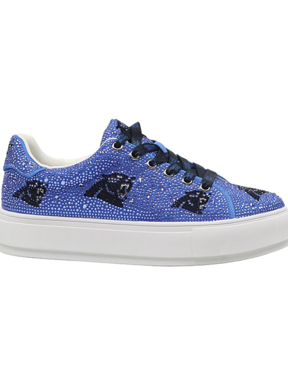 CAROLINA PANTHERS Crytal Team Colored Sneaker - Picture 2 of 3